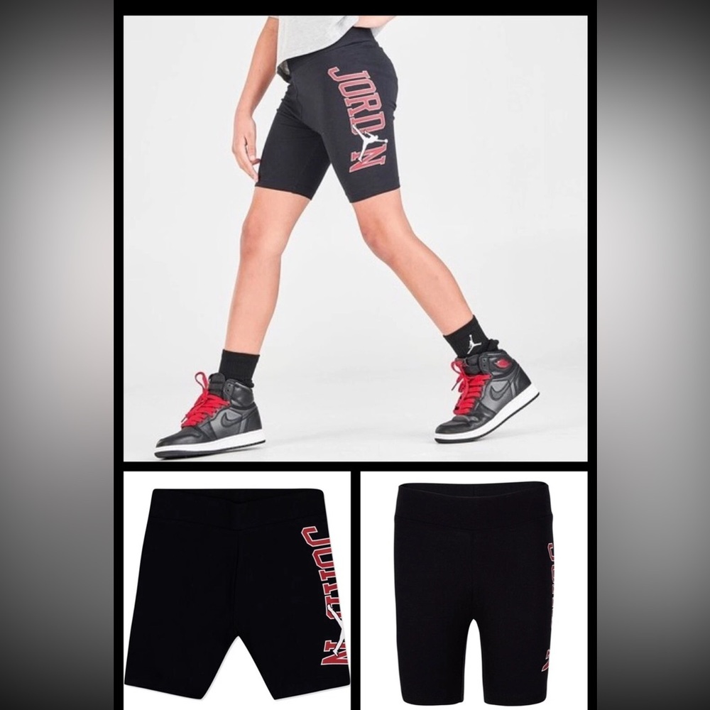 Jordan Logo Girls Bike Shorts